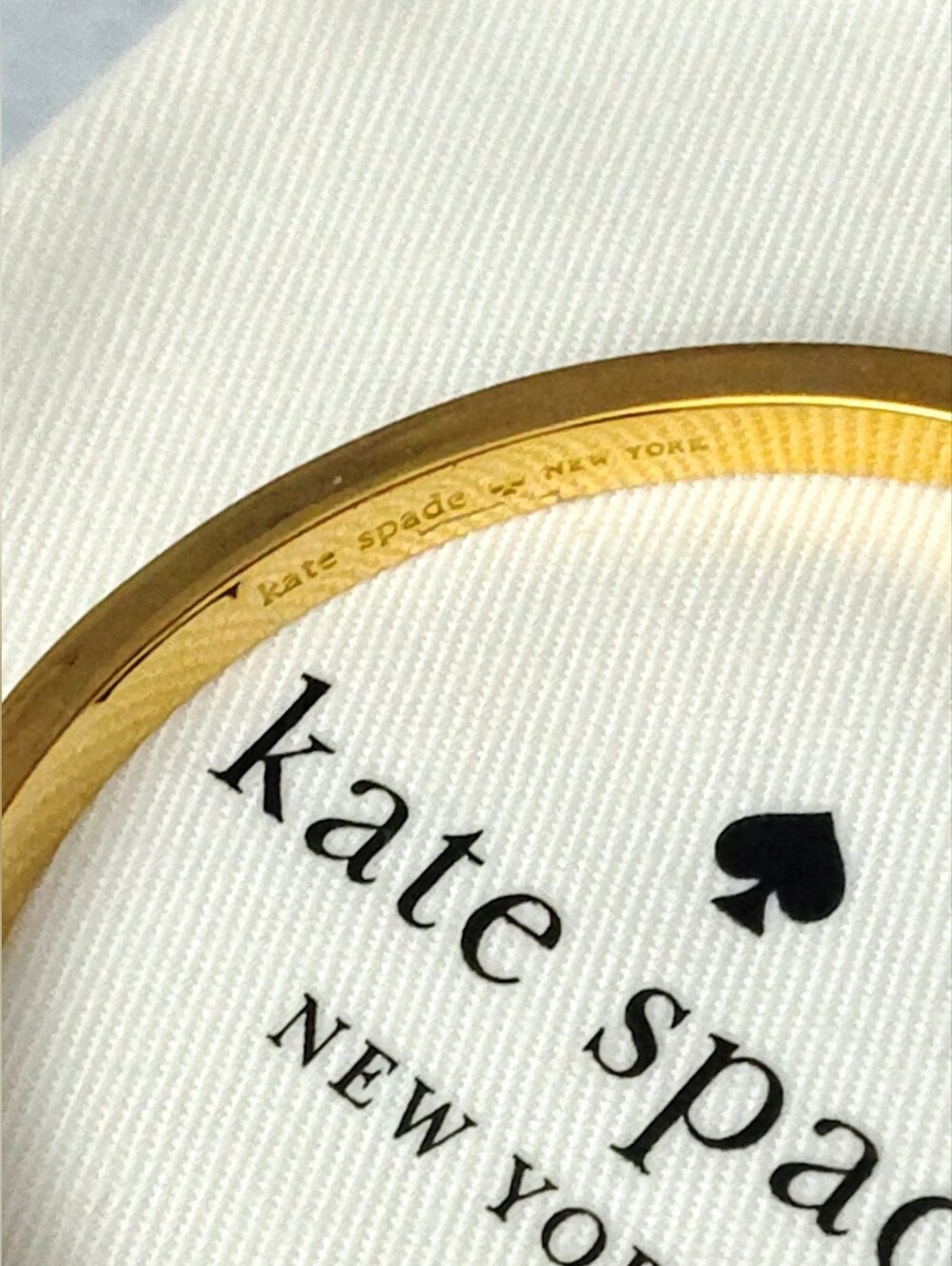 Kate Spade White Enamel Bangle Bracelet - Picture 8 of 9